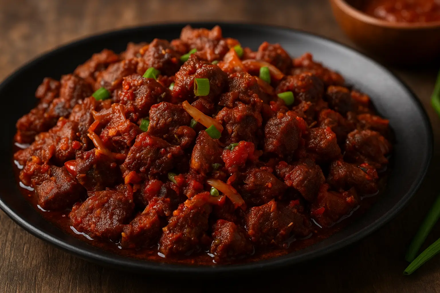 ASUN with Smoked goat meat infused into our special aromatic spicy sauceSmoked goat meat infused into our special aromatic spicy sauce demartin mirage resort nsukka