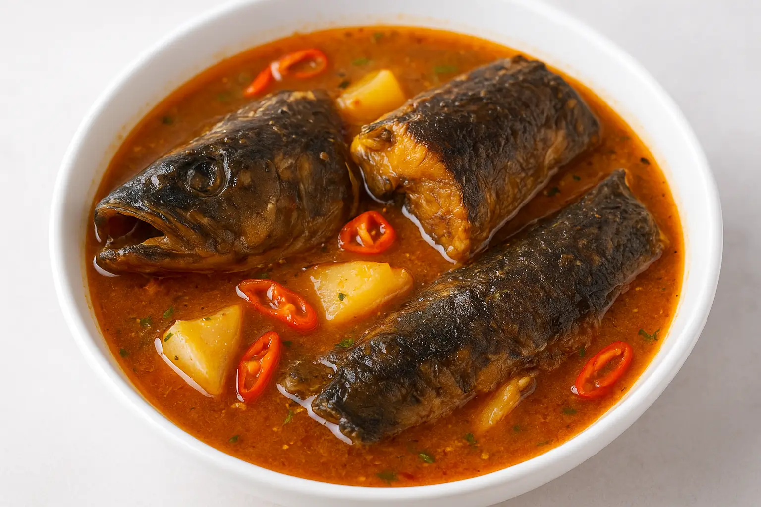FULL CATFISH PEPPER SOUP (MEDIUM) Demartin Mirage Resort Nsukka